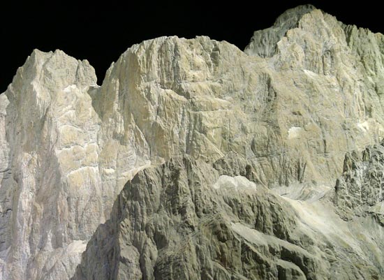 Plaster model of the Grosse Windgälle (Switzerland)