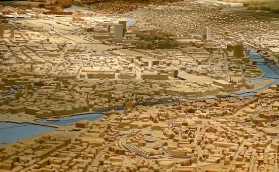 Model of the city of Zurich (Switzerland)